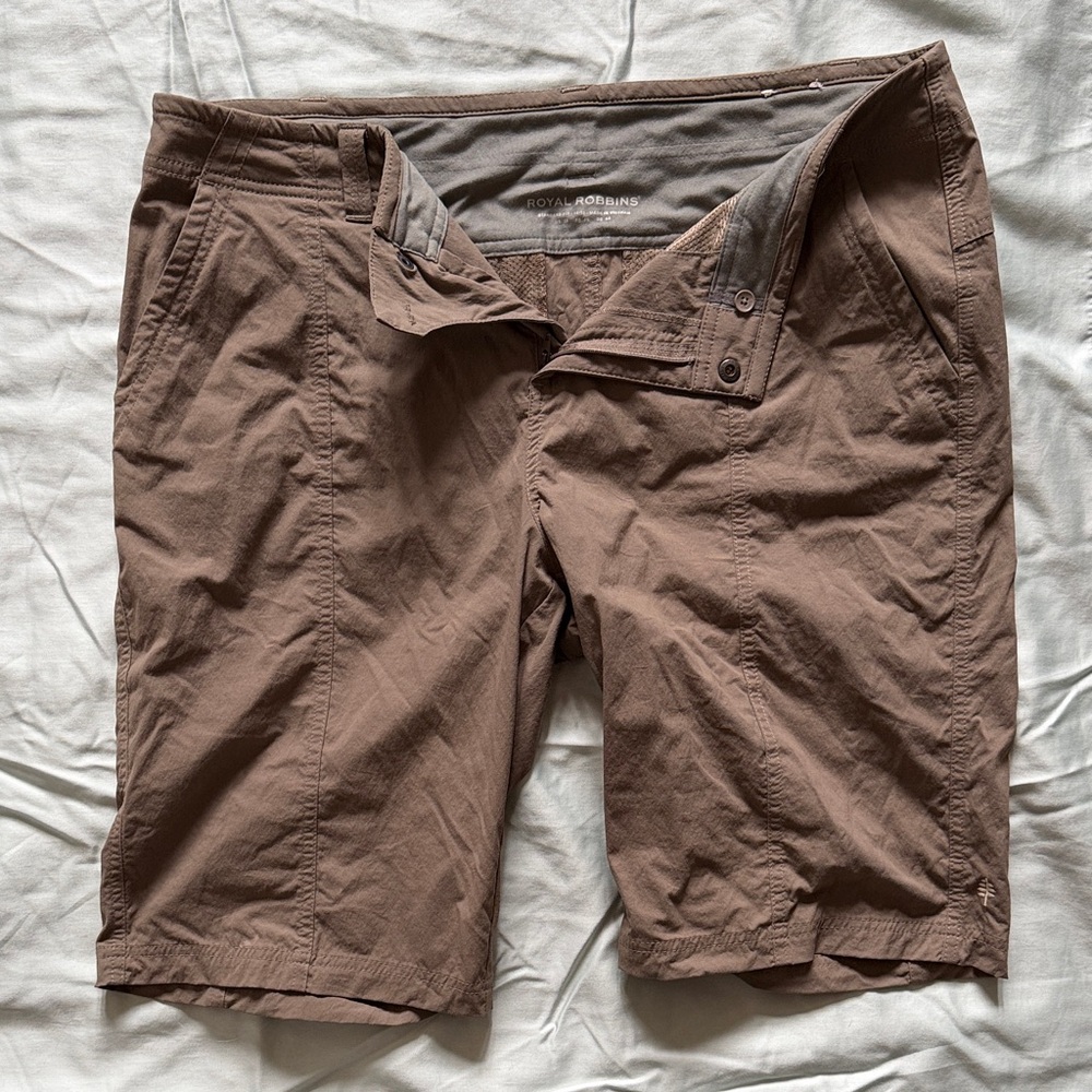 Royal Robbins Tan Women's Flat Front Shorts